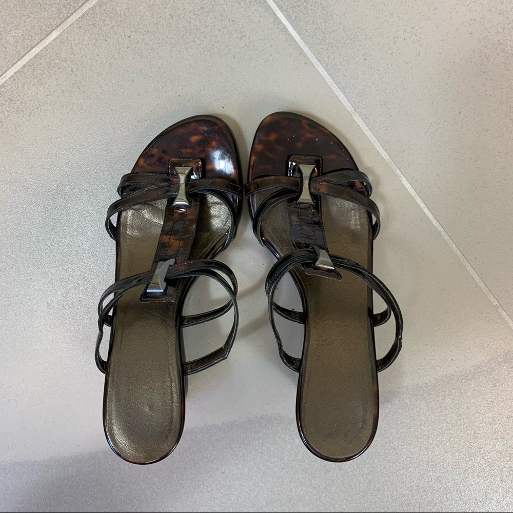 Stuart Weitzman Wedge Slides Sandals - image 5